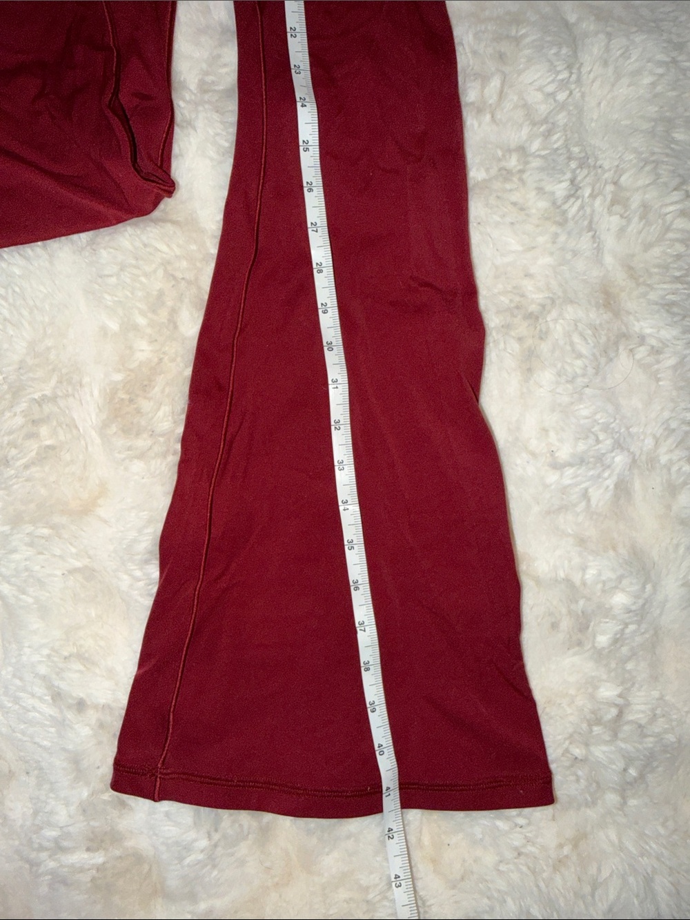 Arie offline Wine Red Flared Leggings - Picture 4 of 5